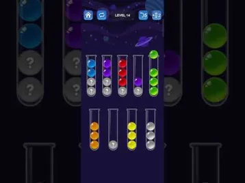 Video guide by SolutionGuruji: Ball Sort Puzzle Level 14 #ballsortpuzzle