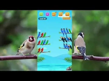 Video guide by Heavy Duty Gamer: Bird Sort Color Puzzle Game Level 44 #birdsortcolor