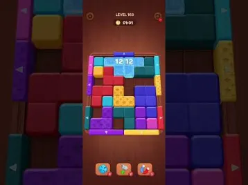 Video guide by Loz Mobile Gaming: Block Puzzle Level 163 #blockpuzzle
