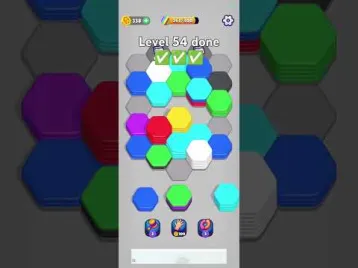 Video guide by V8nsmoke: Hexa Sort Level 54 #hexasort