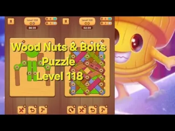 Video guide by Arri Gaming: Wood Nuts & Bolts Puzzle Level 118 #woodnutsamp