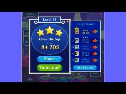 Video guide by the Blogging Witches: Bubble Witch Saga 2 Level 33 #bubblewitchsaga