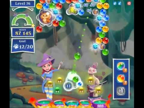 Video guide by skillgaming: Bubble Witch Saga 2 Level 76 #bubblewitchsaga