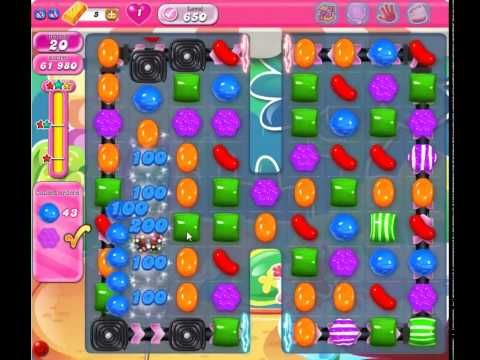 Video guide by skillgaming: Candy Crush Saga Level 650 #candycrushsaga