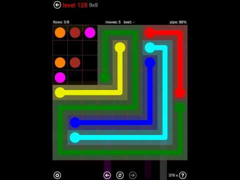 Video guide by iOS-Help: Flow Free 9x9 level 128 #flowfree