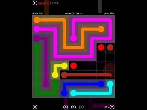 Video guide by iOS-Help: Flow Free 9x9 level 31 #flowfree