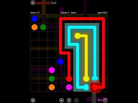 Video guide by iOS-Help: Flow Free 9x9 level 103 #flowfree