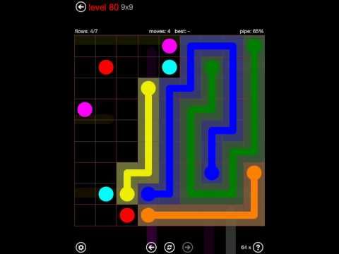 Video guide by iOS-Help: Flow Free 9x9 level 80 #flowfree