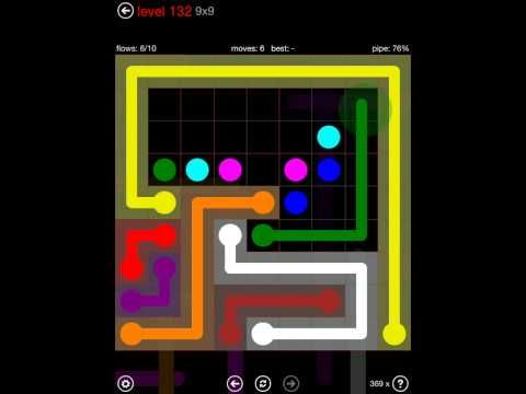 Video guide by iOS-Help: Flow Free 9x9 level 132 #flowfree