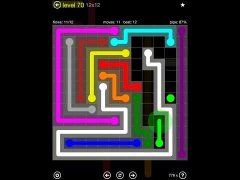 Video guide by iOS-Help: Flow Free 12x12 level 70 #flowfree