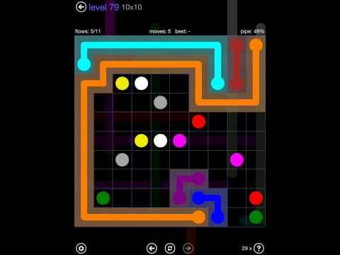 Video guide by iOS-Help: Flow Free 10x10 level 79 #flowfree