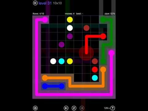 Video guide by iOS-Help: Flow Free 10x10 level 31 #flowfree
