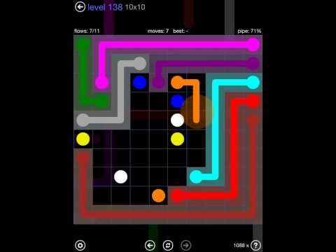 Video guide by iOS-Help: Flow Free 10x10 level 138 #flowfree