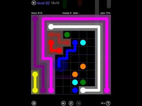 Video guide by iOS-Help: Flow Free 10x10 level 82 #flowfree