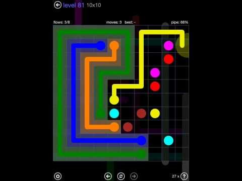 Video guide by iOS-Help: Flow Free 10x10 level 81 #flowfree