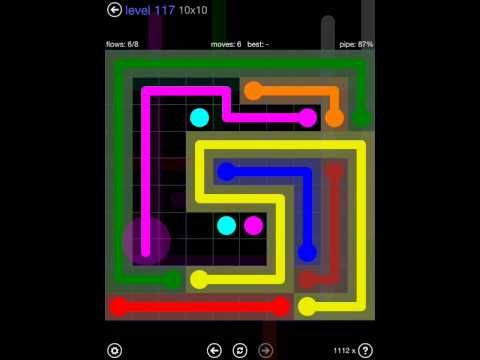 Video guide by iOS-Help: Flow Free 10x10 level 117 #flowfree
