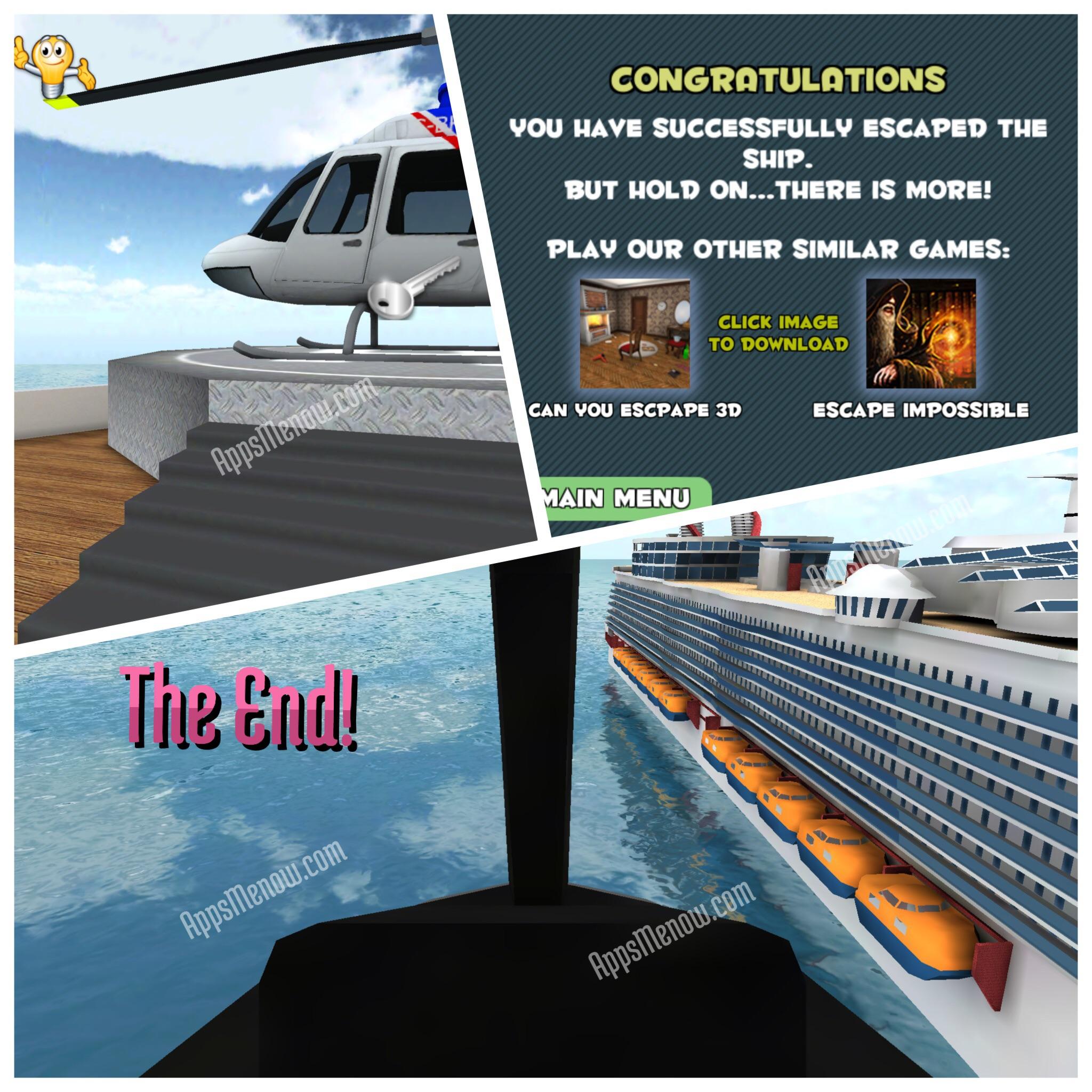 cruise ship escape game