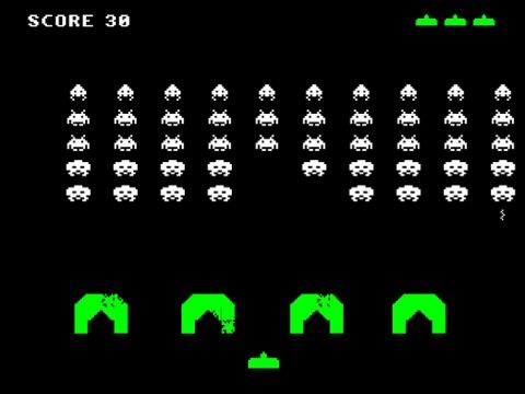 1978 Invader game screenshot