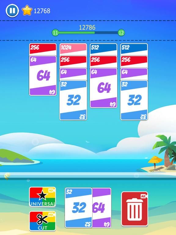 2048 Merge Card App Screenshot