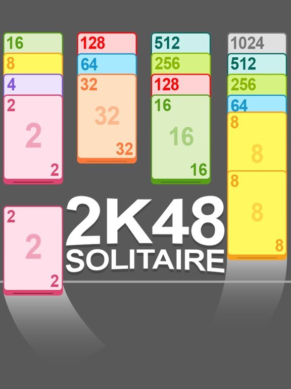 2K48 Solitaire game screenshot