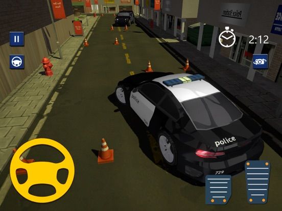3D Police Car Parking Driver App Screenshot