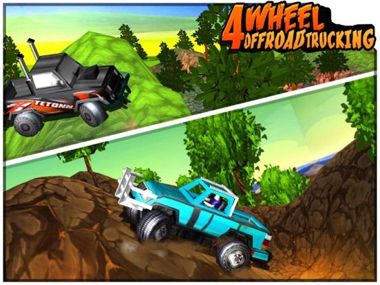4 Wheel OffRoad Trucking game screenshot