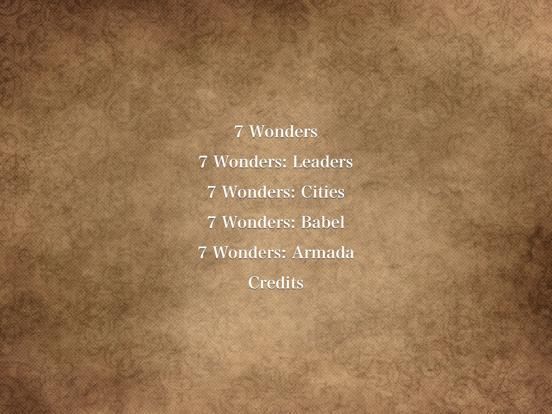 7 Wonders: Score Table game screenshot