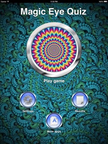 A Magic Eye Stereogram Quiz game screenshot