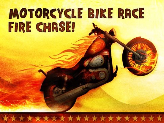 A Motorcycle Bike Race Fire Chase game screenshot