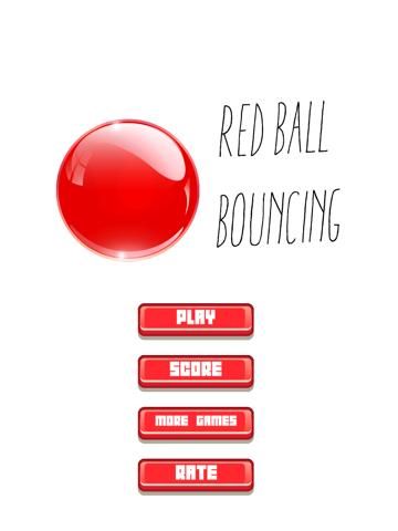 A Red Ball Bouncing in White Tile game screenshot