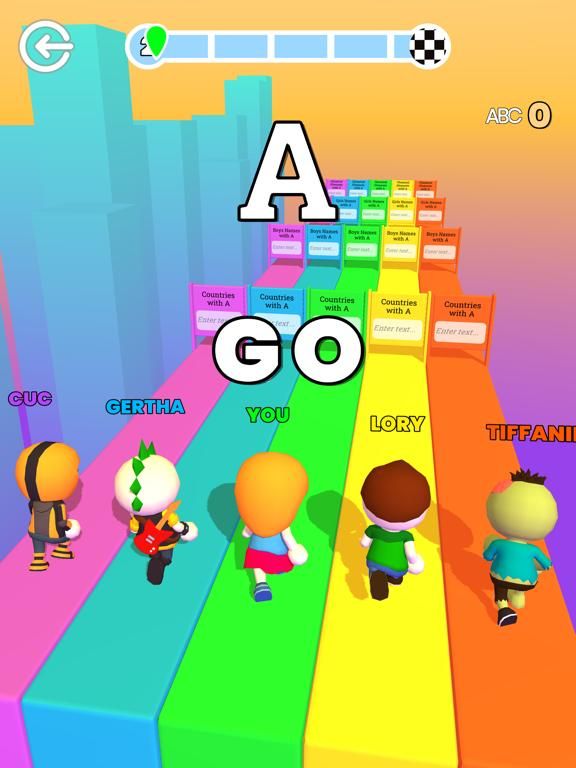 ABC Runner App Screenshot