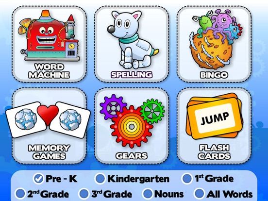 Action Sight Words Games & Flash Cards for Reading Success game screenshot