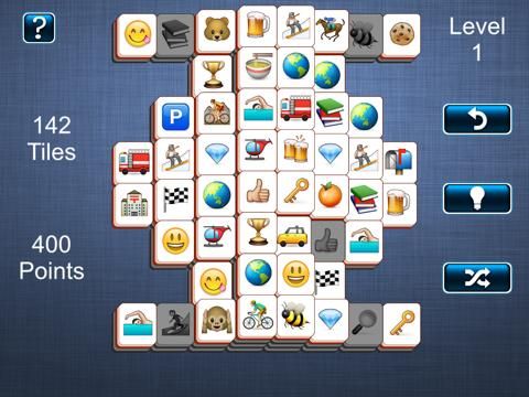 Addictive Mahjong Emoji game screenshot
