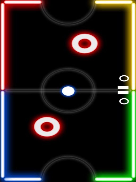 Air Glow Hockey Table Space Arena App Screenshot