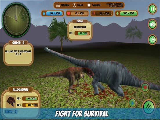 Allosaurus Simulator game screenshot