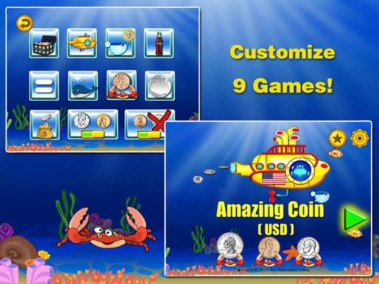 Amazing Coin(USD) FREE: Money learning & counting game for kids game screenshot
