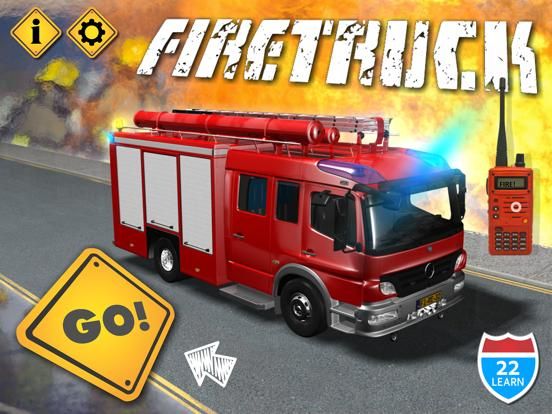 Amazing Kids Vehicles 1: Interactive Fire Truck 3D games game screenshot