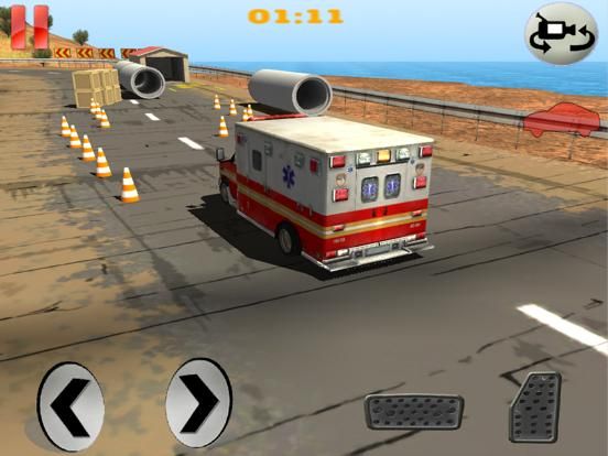 Ambulance Driver Trails Parking Sim 2017 game screenshot