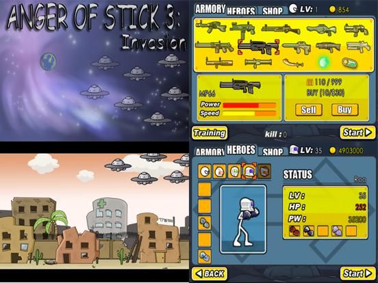AngerOfStick3: Invasion game screenshot