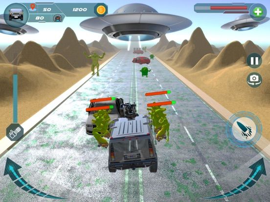 Angry Aliens Attack Rush 3D App Screenshot