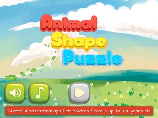 Animal Shape Puzzle game screenshot