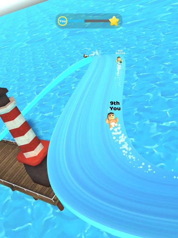 Aquapark Race 3D game screenshot