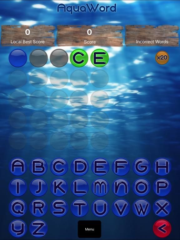 AquaWord game screenshot