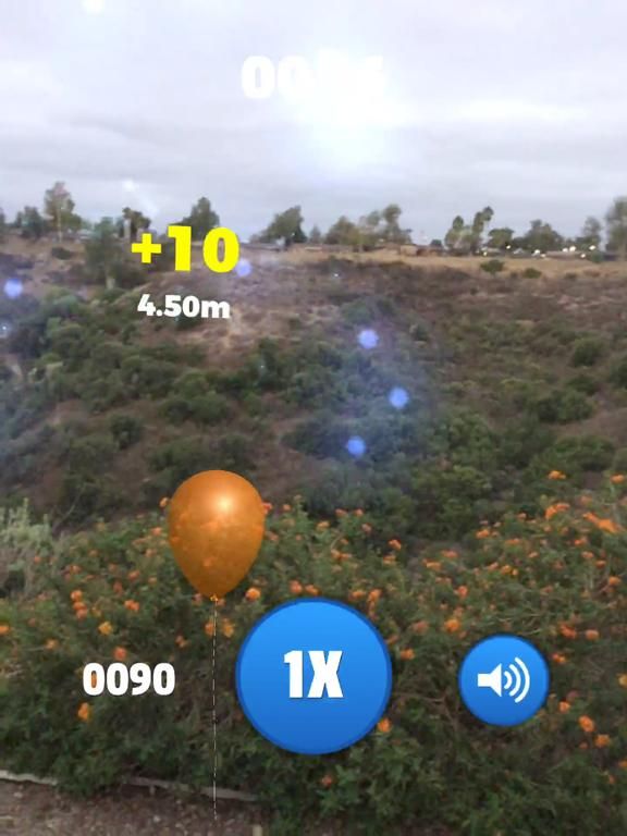 AR Balloons game screenshot