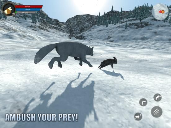 Arctic Wolf Survival Simulator App Screenshot