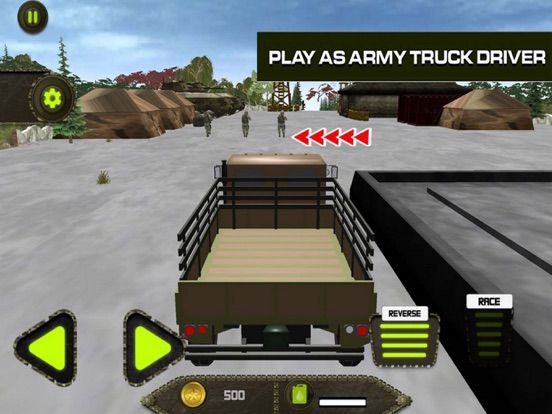 Army Cargo Truck Mission 3D game screenshot