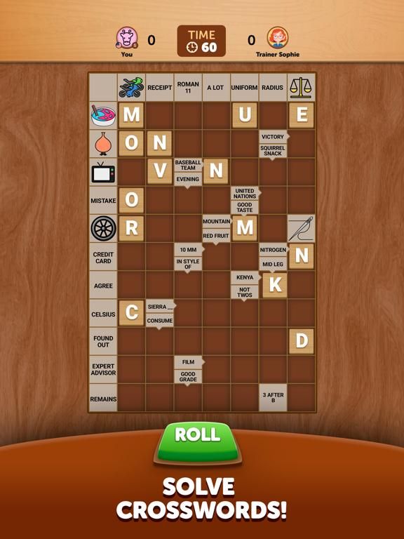 Arrow Crosswords game screenshot