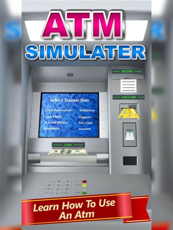 Atm Simulator Cash and Bank game screenshot