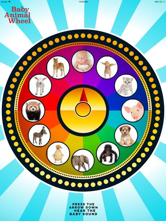 Baby Animal Wheel App Screenshot