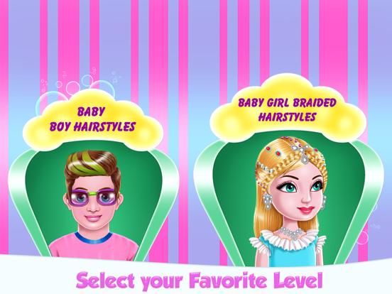 Baby Girl and Boy Braided Hair game screenshot